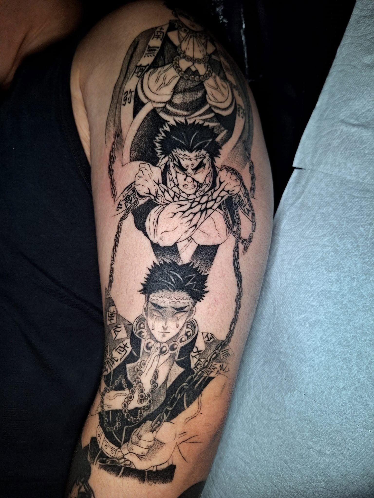 Healed anime tattoo — large format
