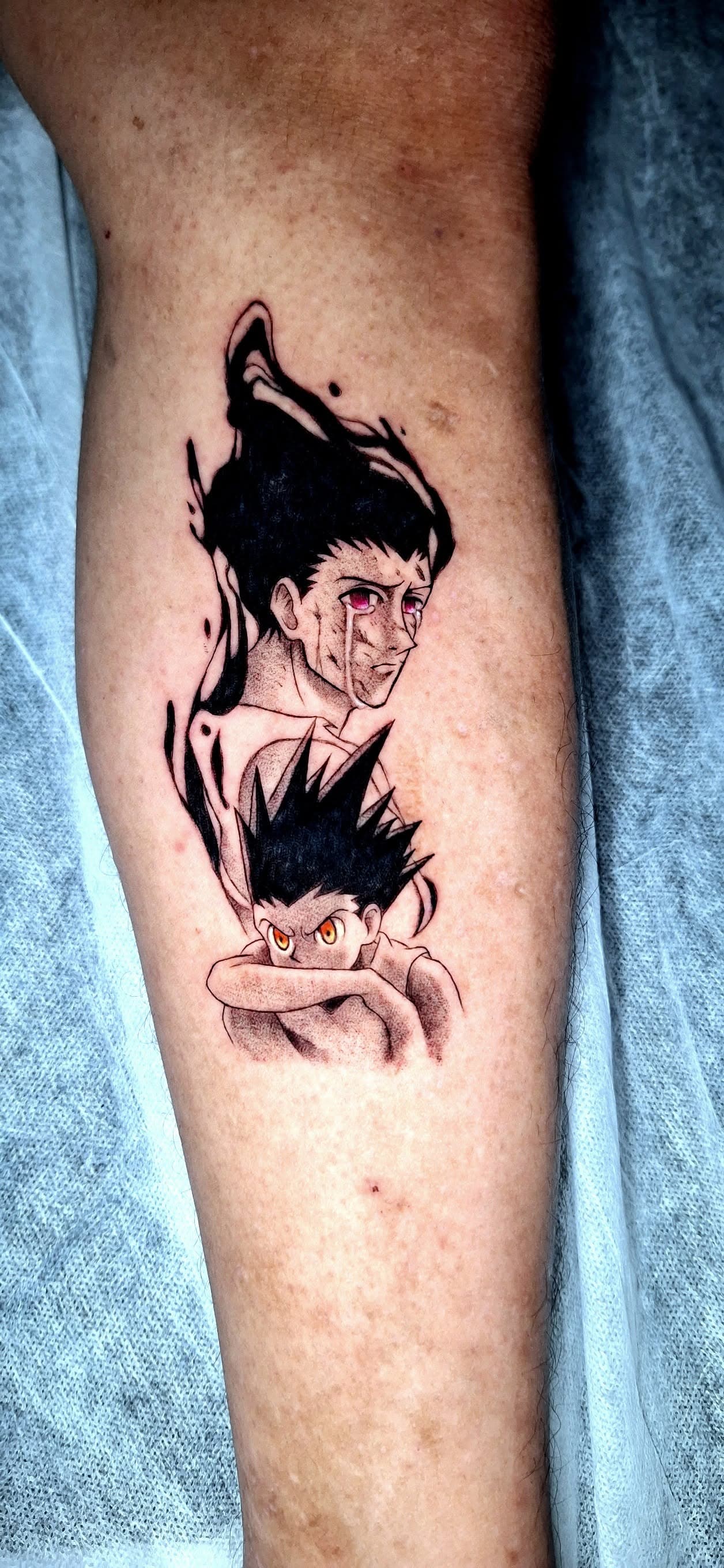 Anime, manga, and manhwa tattoo by Jesuke — May–October 2025