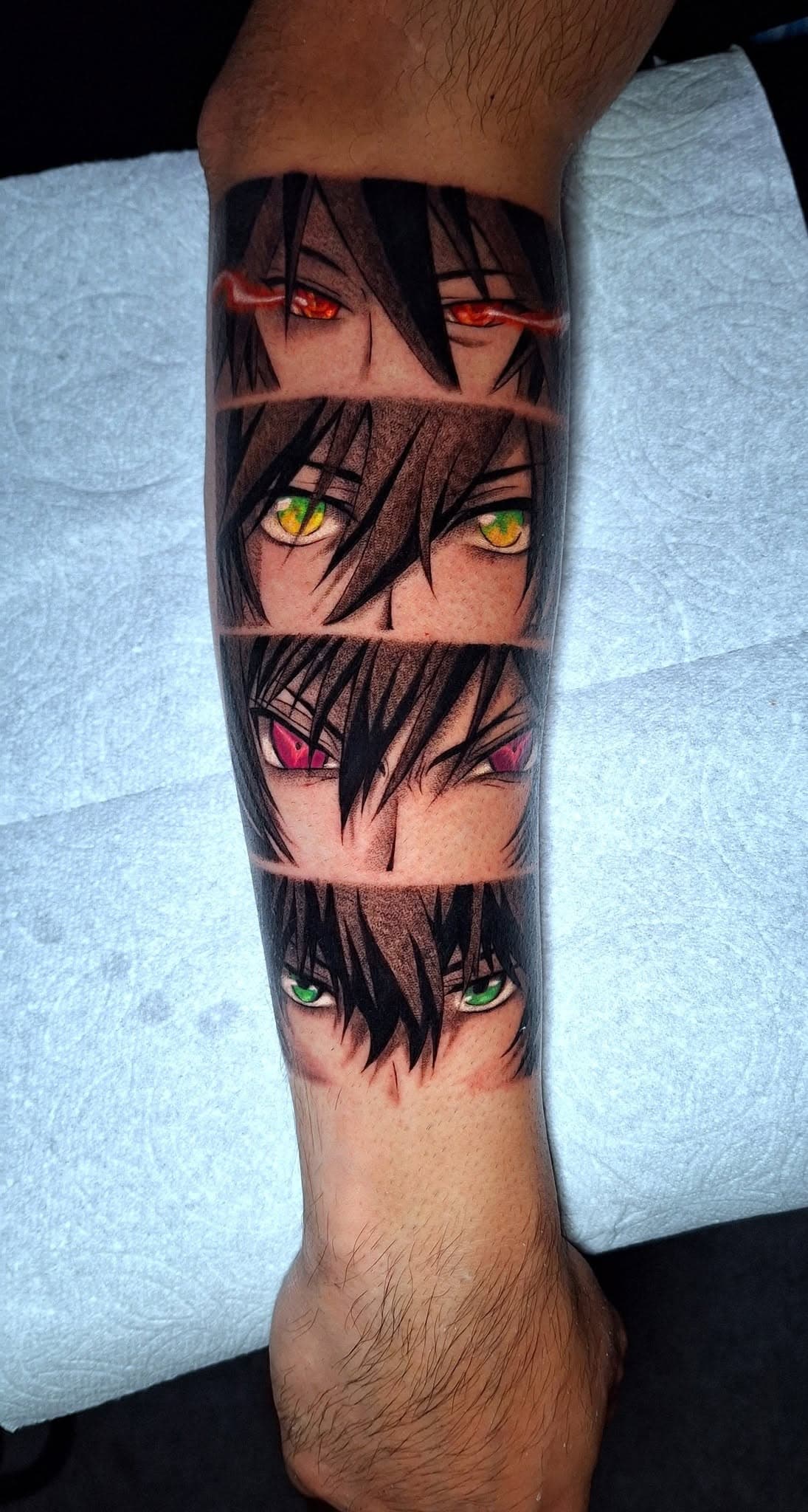 Anime, manga, and manhwa tattoo by Jesuke — May–October 2025