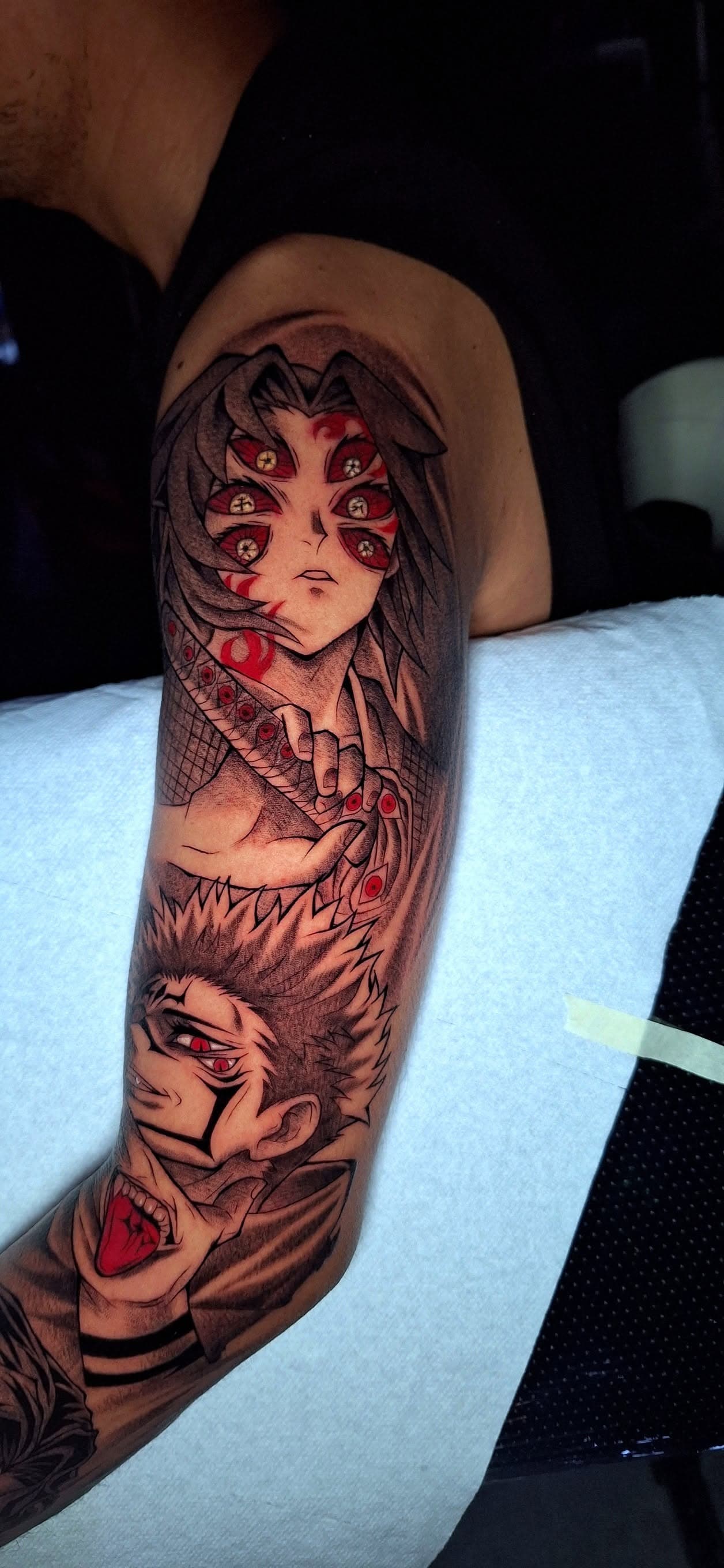 Anime, manga, and manhwa tattoo by Jesuke — May–October 2025