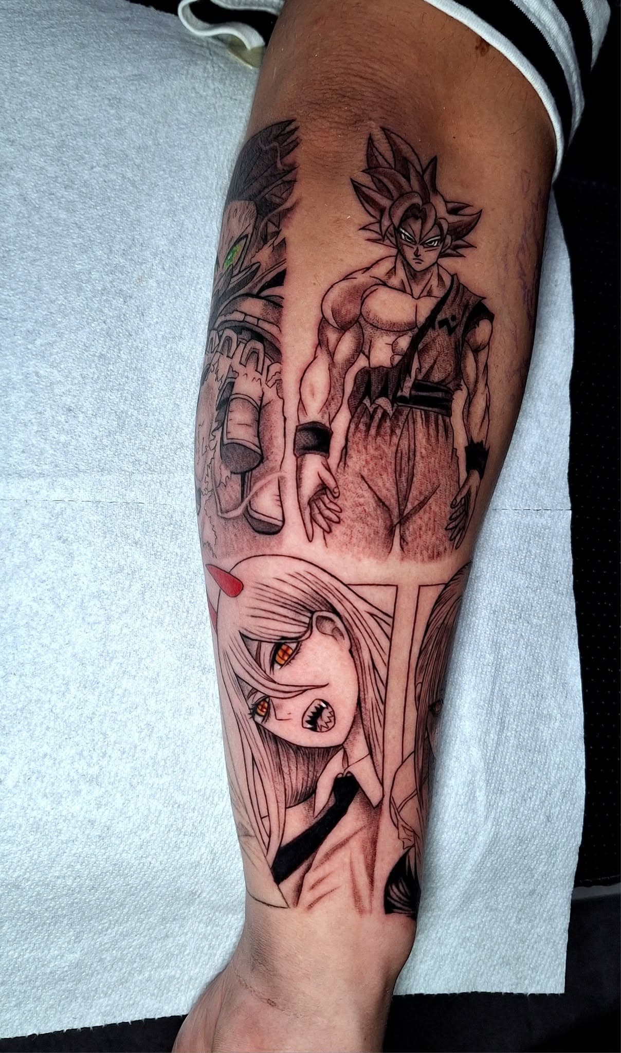 Anime, manga, and manhwa tattoo by Jesuke — May–October 2025