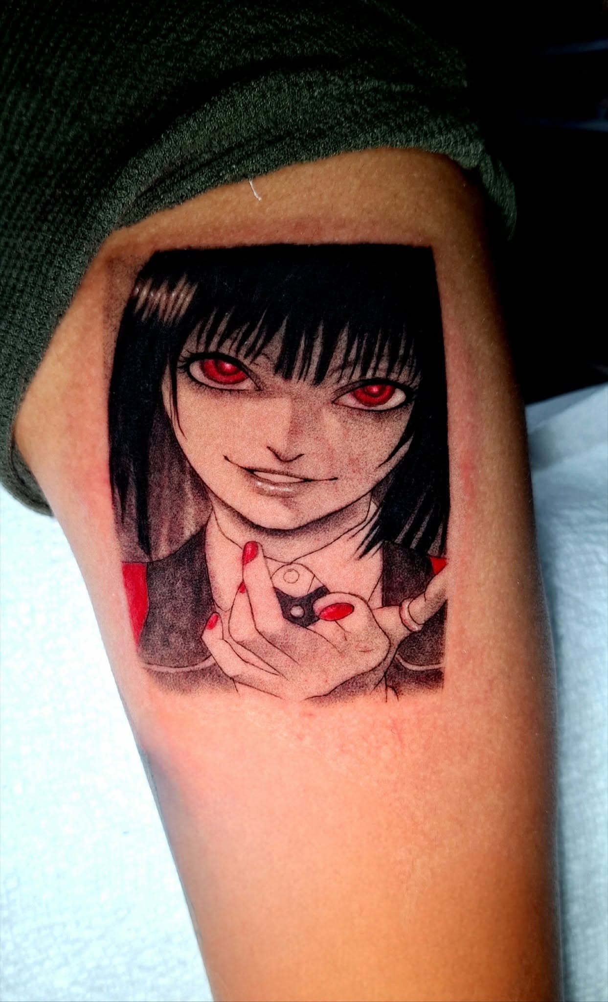 Anime, manga, and manhwa tattoo by Jesuke — May–October 2025