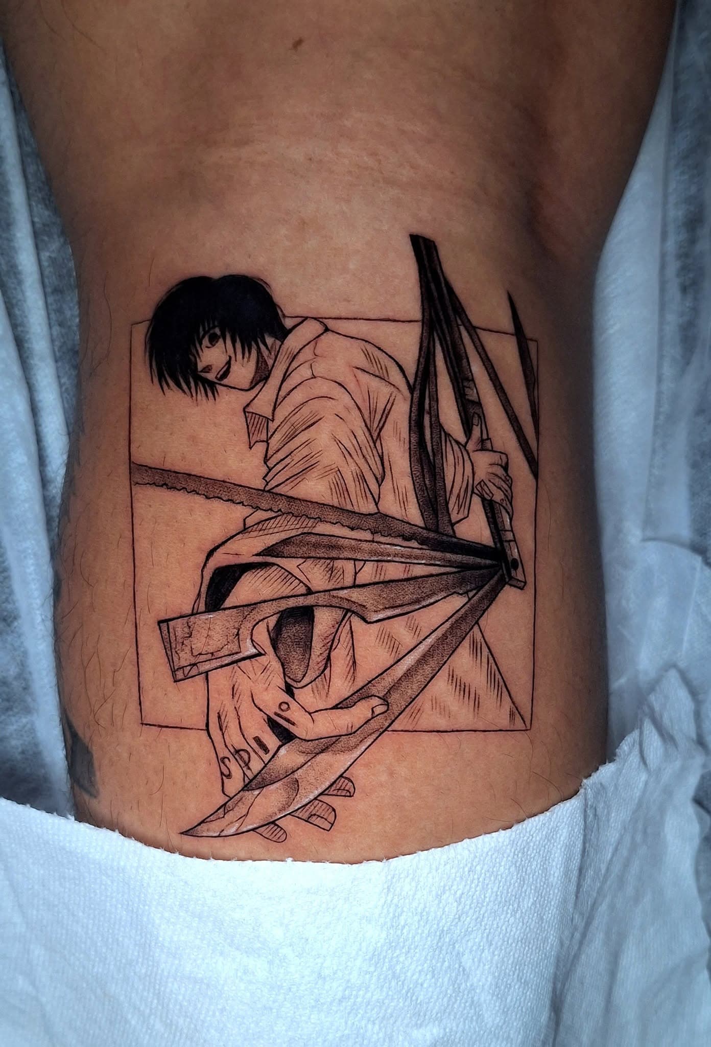 Anime, manga, and manhwa tattoo by Jesuke — May–October 2025