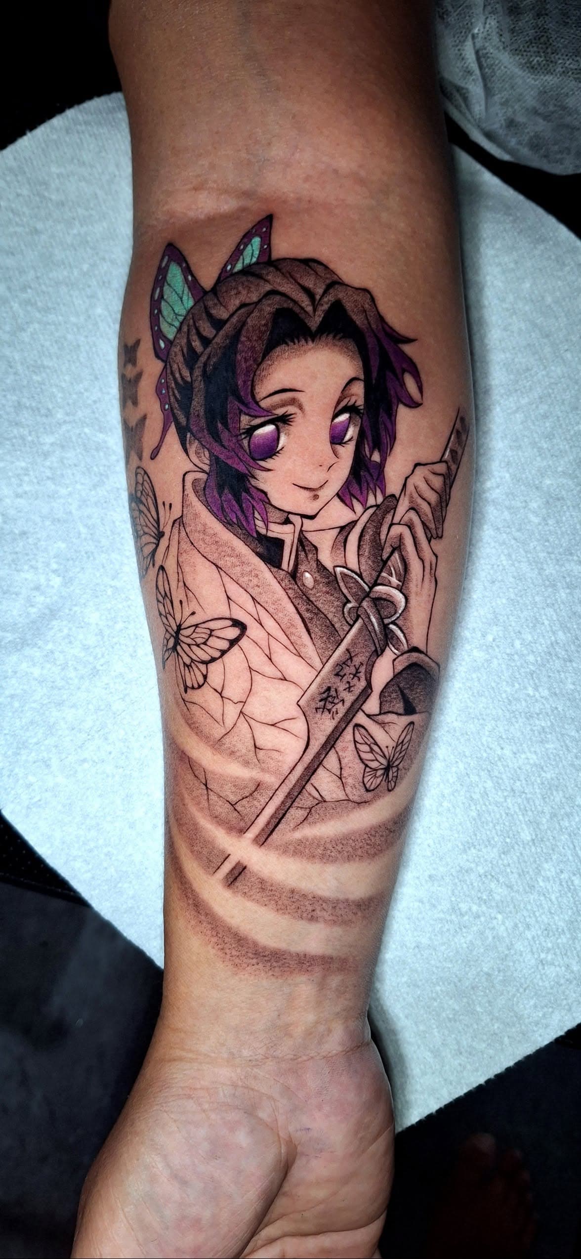 Anime, manga, and manhwa tattoo by Jesuke — May–October 2025
