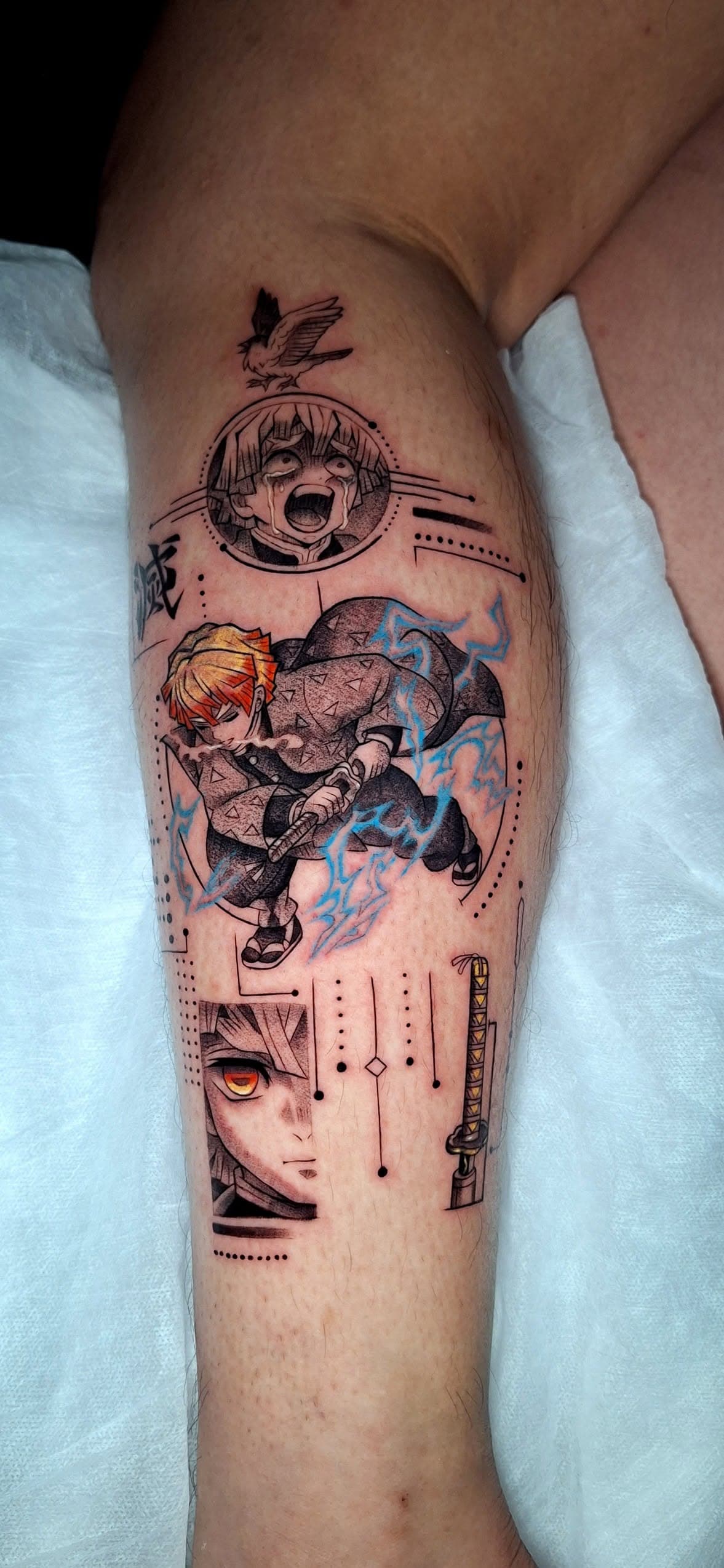 Anime, manga, and manhwa tattoo by Jesuke — May–October 2025
