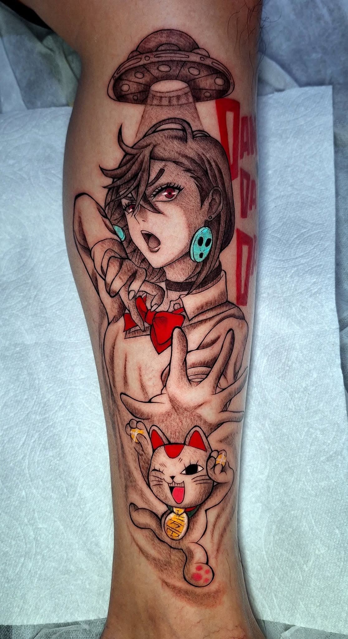 Anime, manga, and manhwa tattoo by Jesuke — May–October 2025