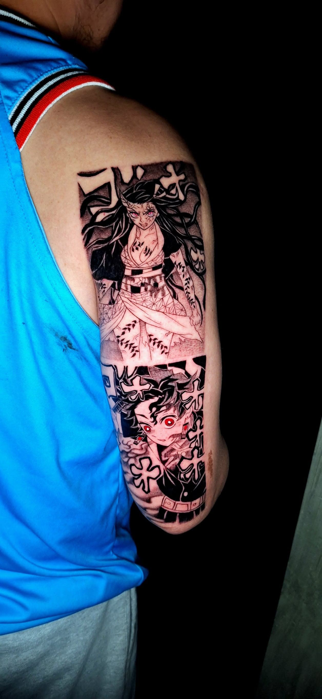 Anime, manga, and manhwa tattoo by Jesuke — May–October 2025