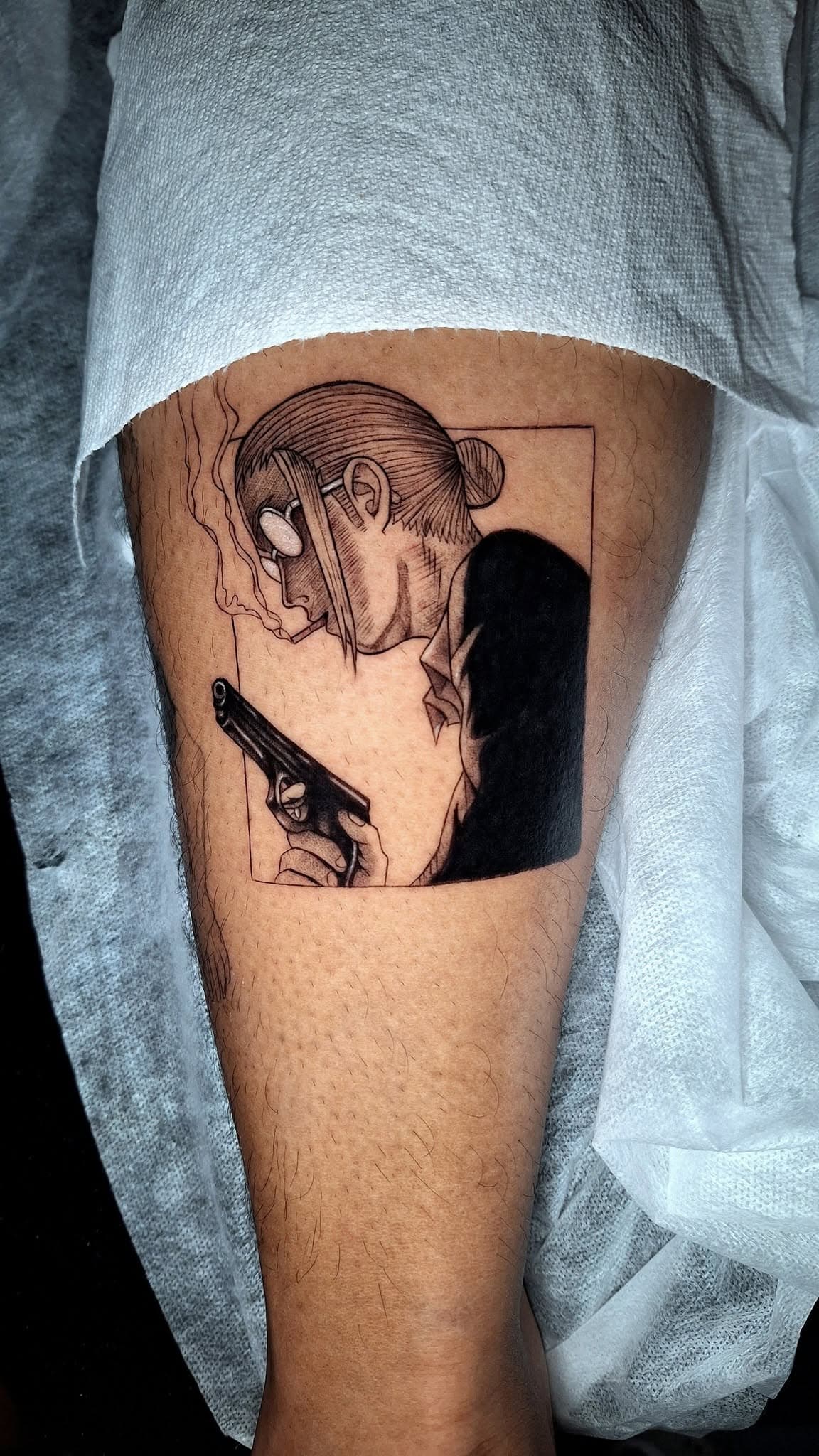 Anime, manga, and manhwa tattoo by Jesuke — May–October 2025