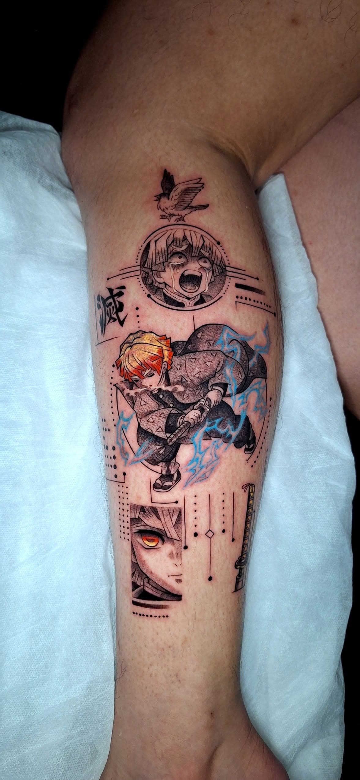 Anime, manga, and manhwa tattoo by Jesuke — May–October 2025