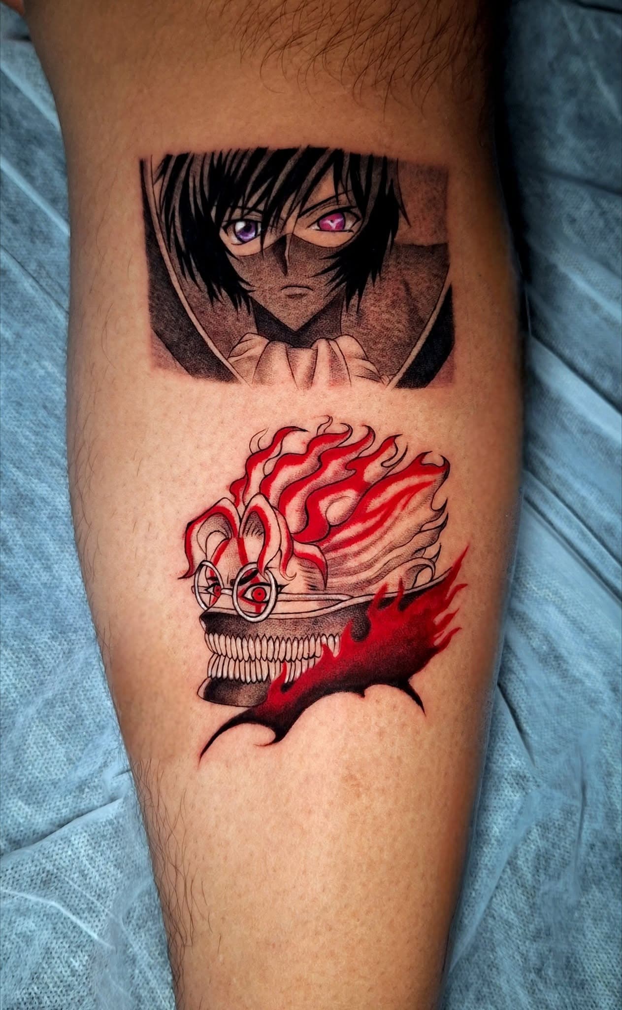 Anime, manga, and manhwa tattoo by Jesuke — May–October 2025