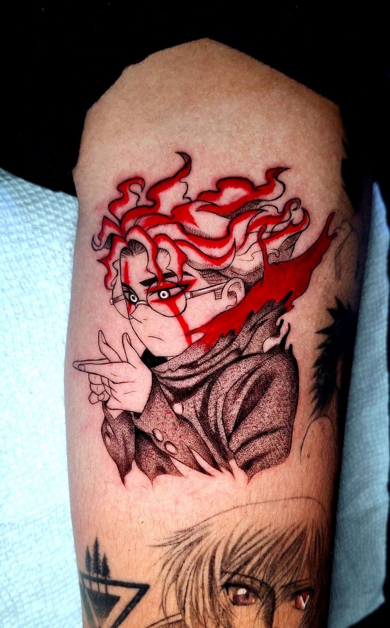 Anime, manga, and manhwa tattoo by Jesuke — May–October 2025