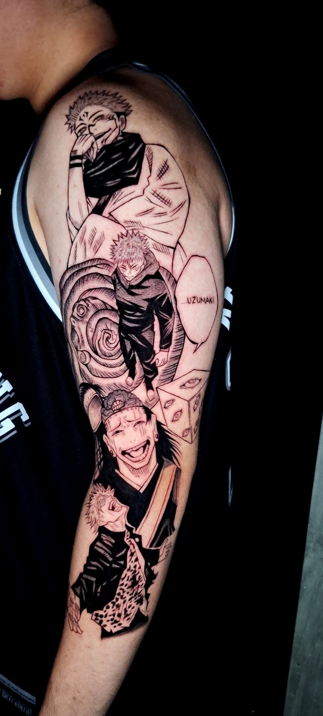Anime, manga, and manhwa tattoo by Jesuke — May–October 2025