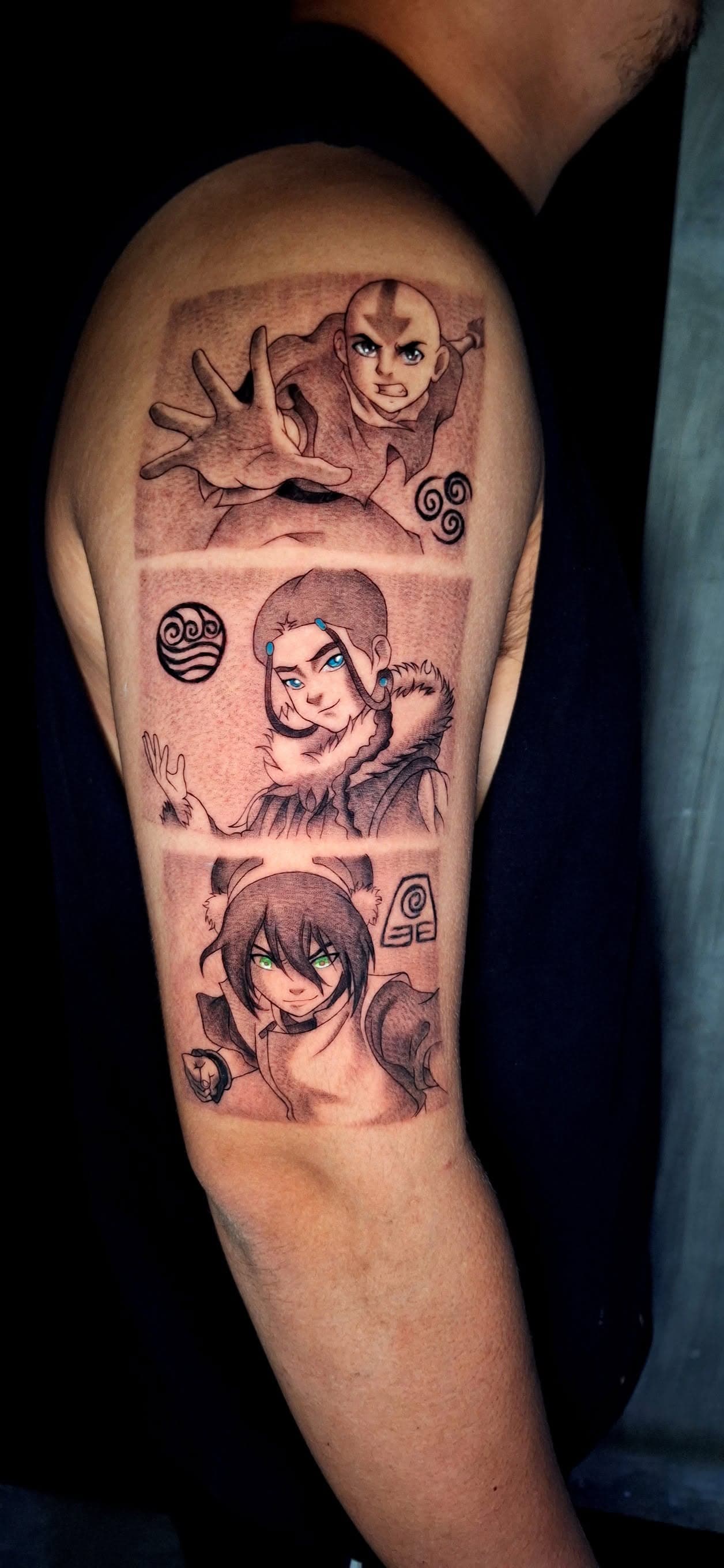 Anime, manga, and manhwa tattoo by Jesuke — May–October 2025