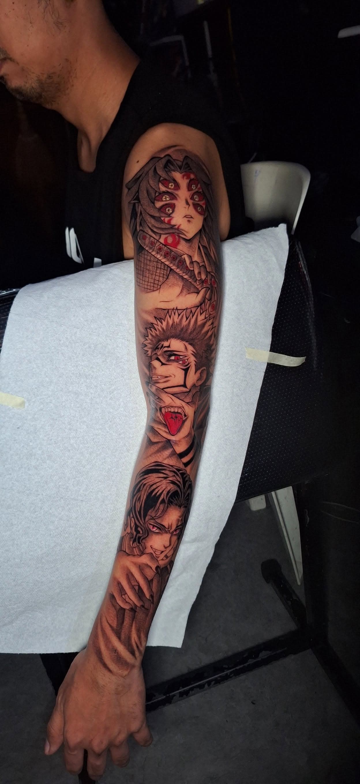 Anime, manga, and manhwa tattoo by Jesuke — May–October 2025