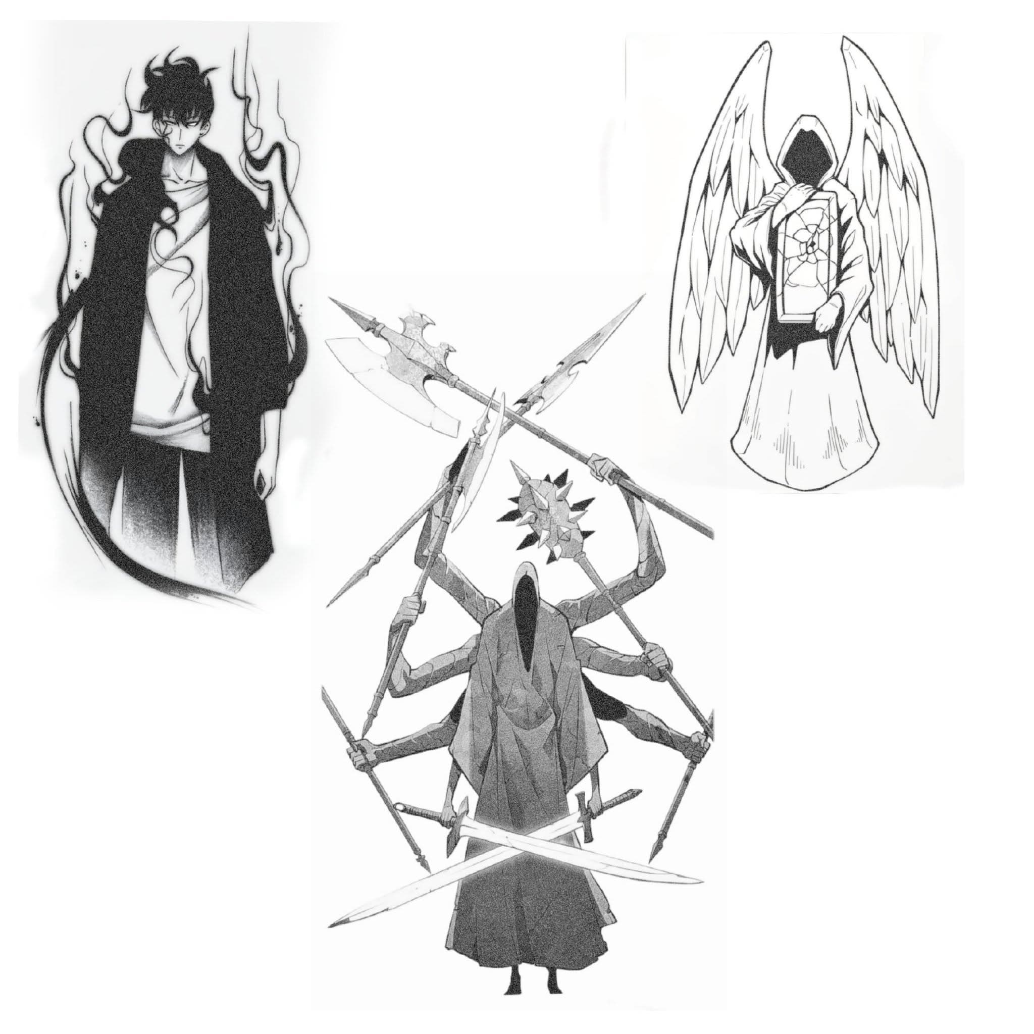 Anime, manga, and manhwa tattoo design by Jesuke — archive