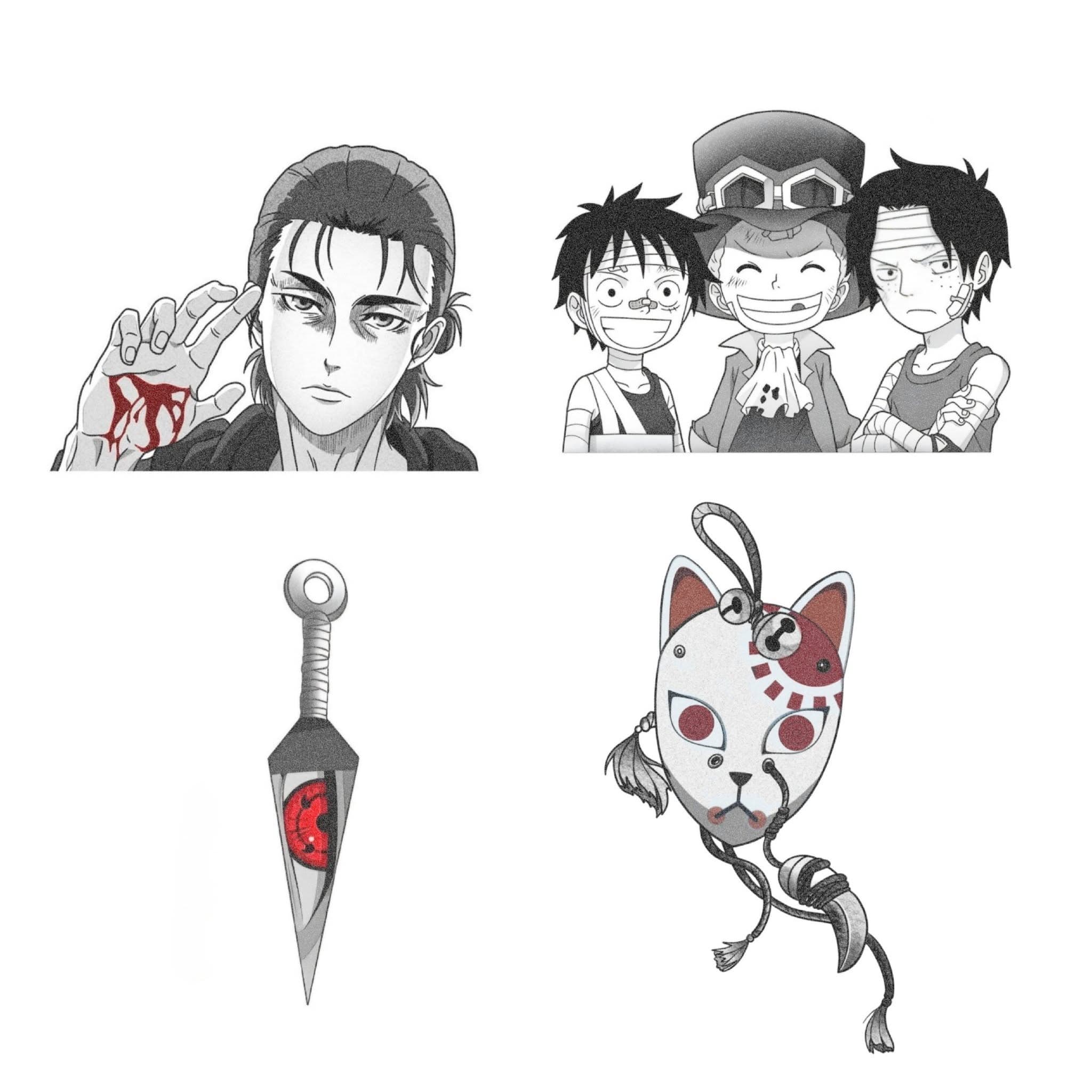Anime, manga, and manhwa tattoo design by Jesuke — archive