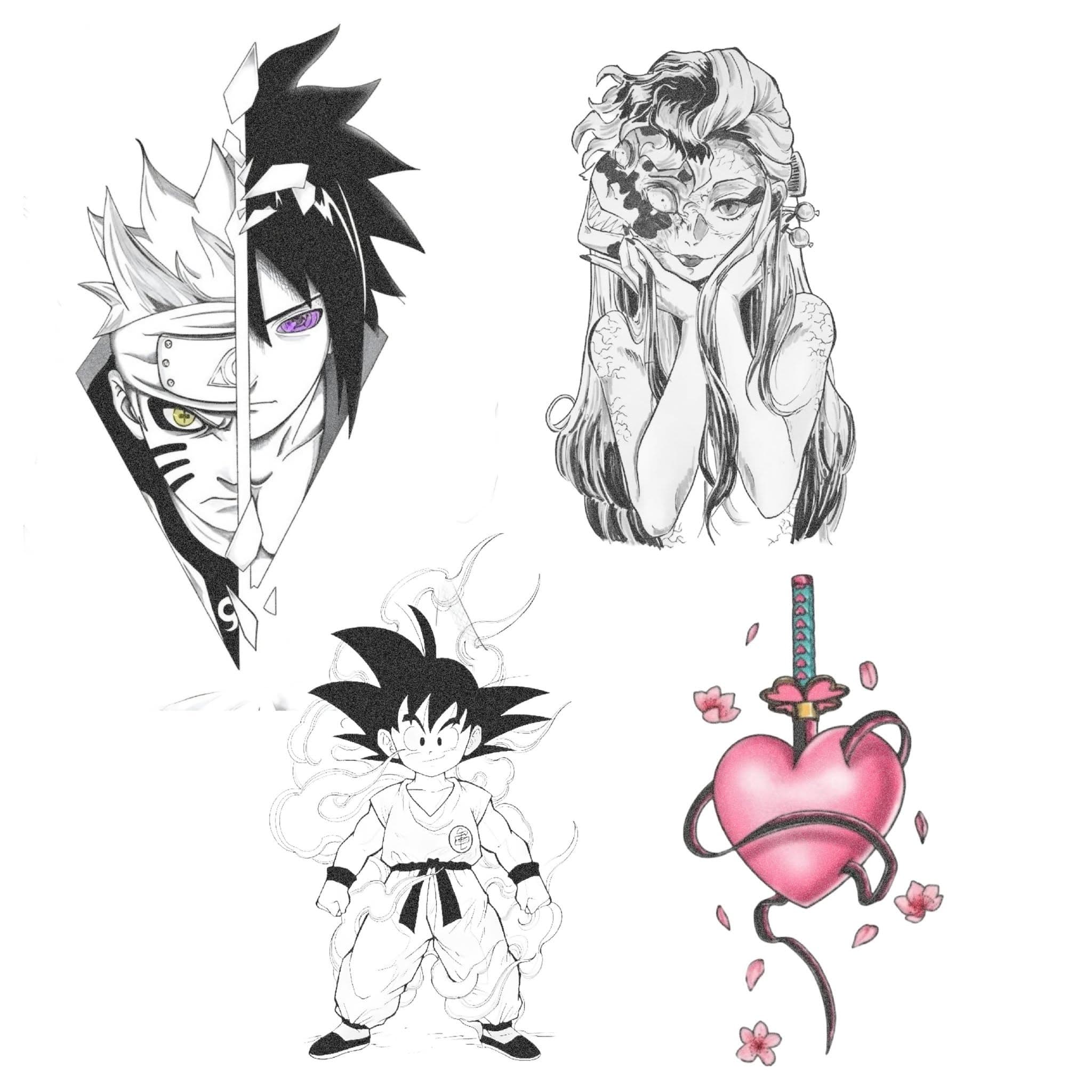 Anime, manga, and manhwa tattoo design by Jesuke — archive
