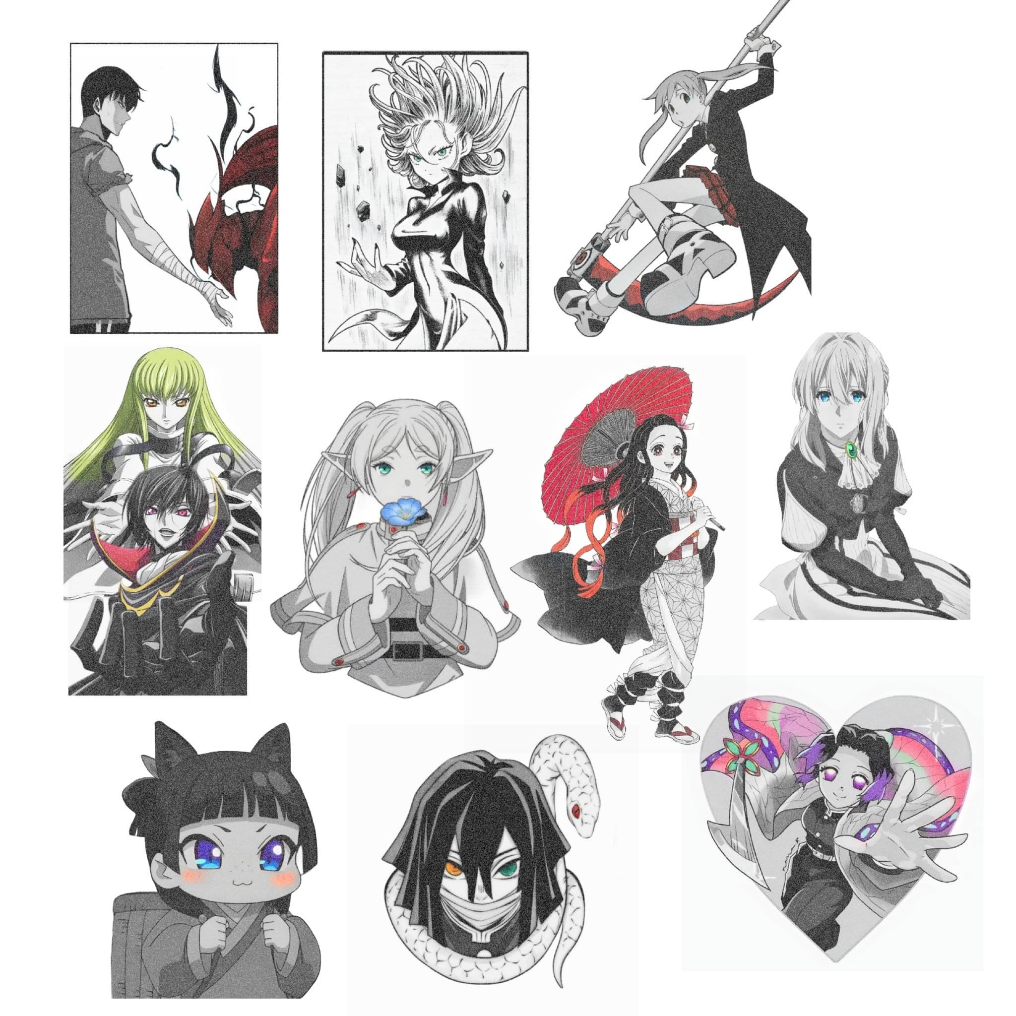Anime, manga, and manhwa tattoo design by Jesuke — archive