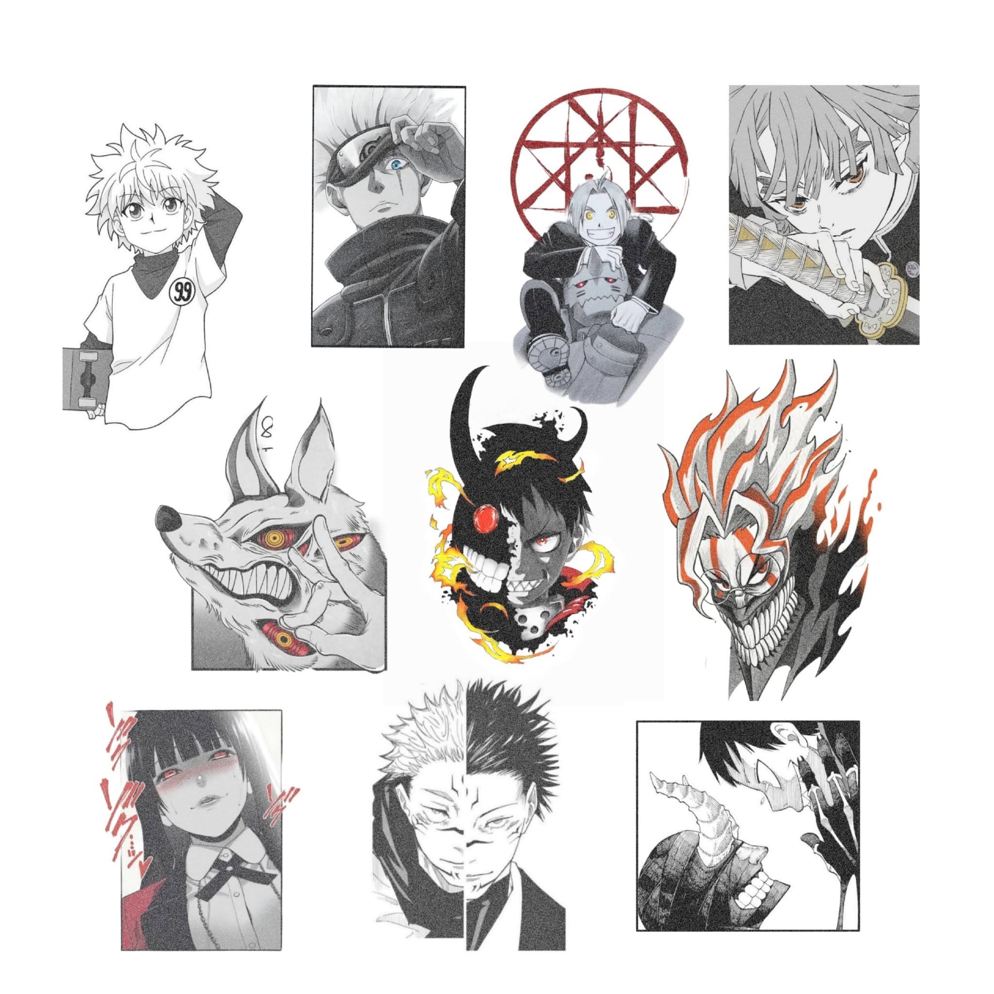 Anime, manga, and manhwa tattoo design by Jesuke — archive