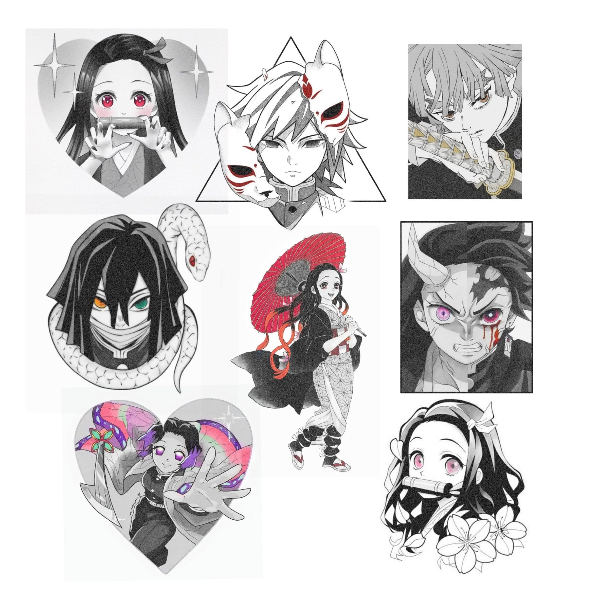 Anime, manga, and manhwa tattoo design by Jesuke — archive