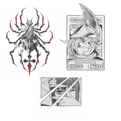 Anime, manga, and manhwa tattoo design by Jesuke — archive