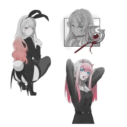 Anime, manga, and manhwa tattoo design by Jesuke — archive