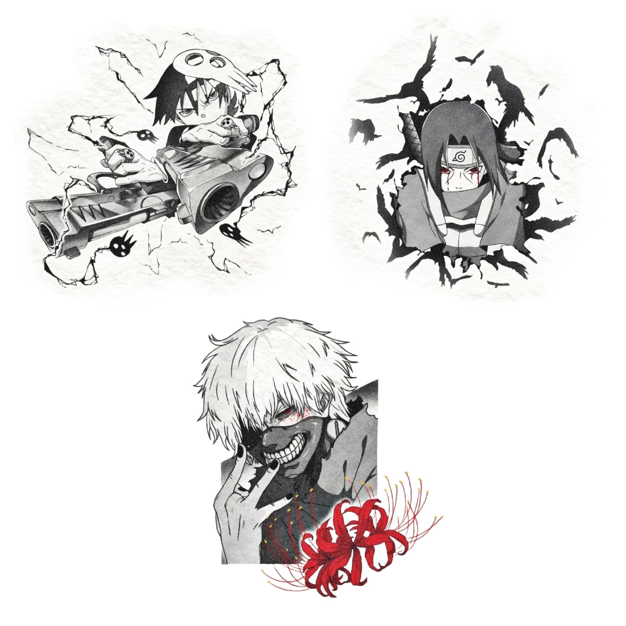 Anime, manga, and manhwa tattoo design by Jesuke — archive