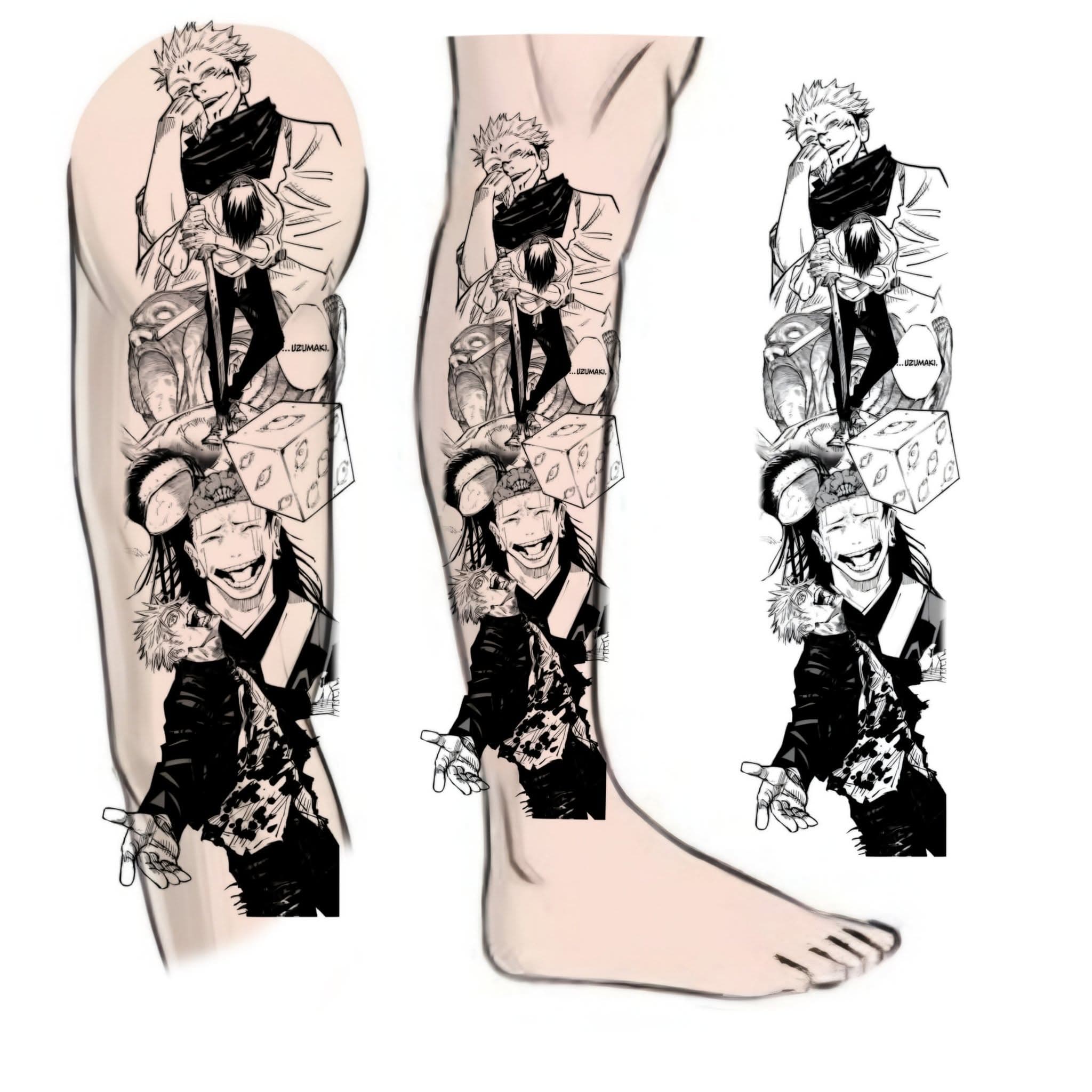 Anime, manga, and manhwa tattoo design by Jesuke — archive